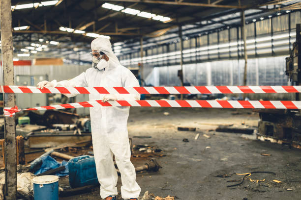 Professional Sewage Cleanup technician working in Paulsboro, NJ